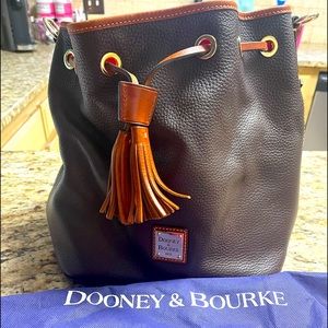 Chocolate Brown Dooney & Bourke Bucket Bag with Wallet